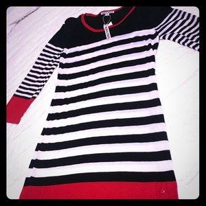 Moral Fiber Juniors striped sweater dress